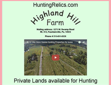 Tablet Screenshot of huntingrelics.com